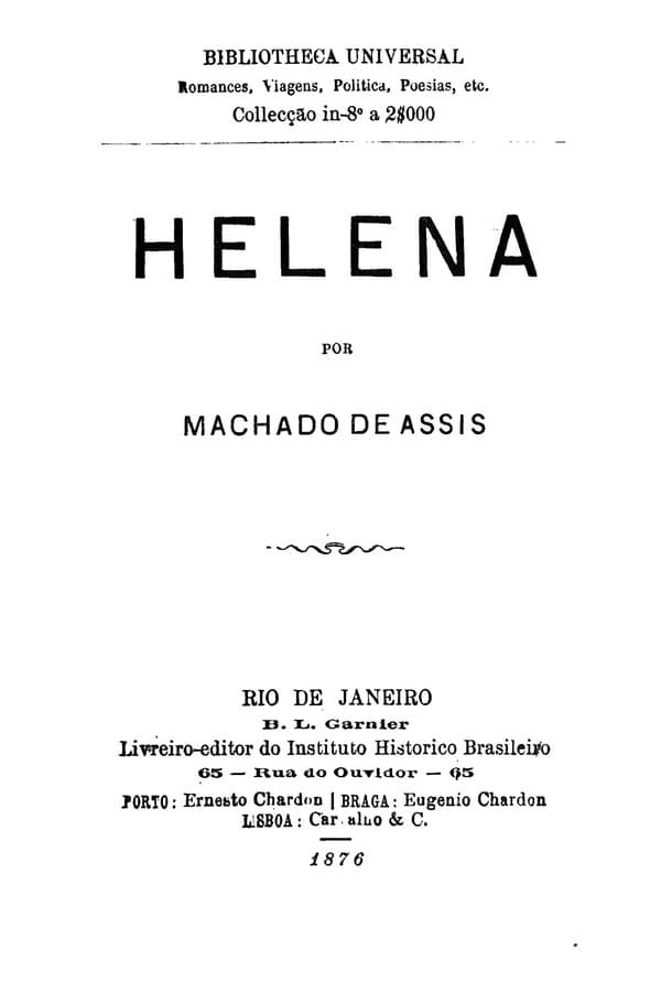 Capa de Helena, de Machado de Assis